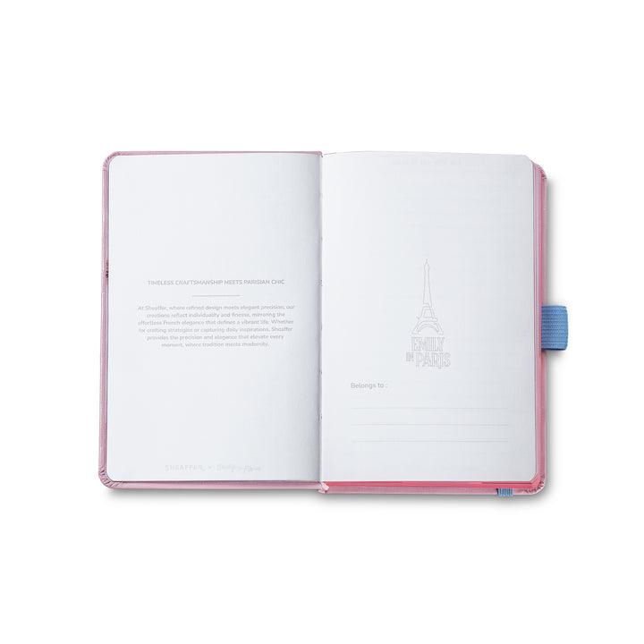 Sheaffer Gift Set ft. Emily in Paris Sentinel 321 Pink Matte Finish Ballpoint Pen with Chrome Trims and Small Hardbound Notebook — Sheaffer ballpoint pen — reliable smooth-writing everyday pen, at Cit