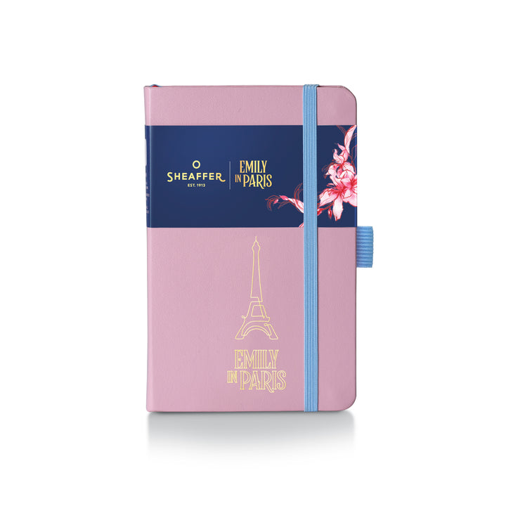 Sheaffer Gift Set ft. Emily in Paris Sentinel 321 Pink Matte Finish Ballpoint Pen with Chrome Trims and Small Hardbound Notebook — Sheaffer ballpoint pen — reliable smooth-writing everyday pen, at Cit