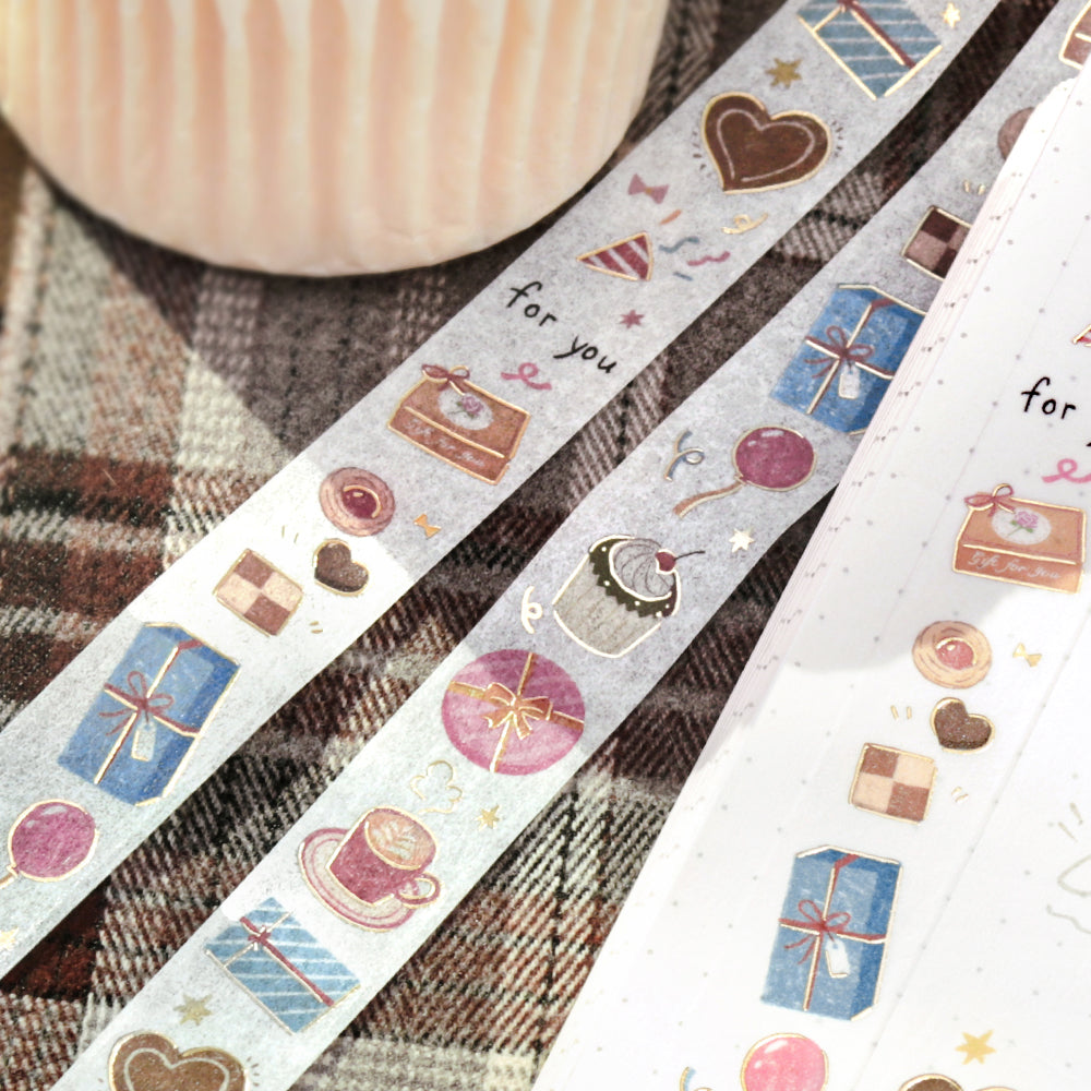 BGM Foil Stamping Masking Tape - Gift For You — applied on surface