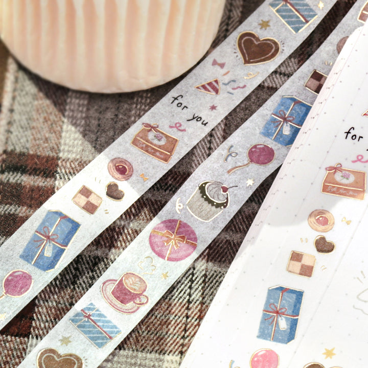 BGM Foil Stamping Masking Tape - Gift For You — applied on surface