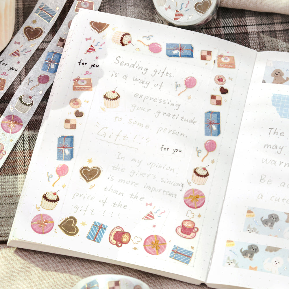 BGM Foil Stamping Masking Tape - Gift For You — with packaging