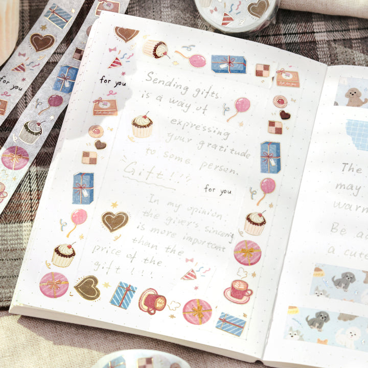 BGM Foil Stamping Masking Tape - Gift For You — with packaging
