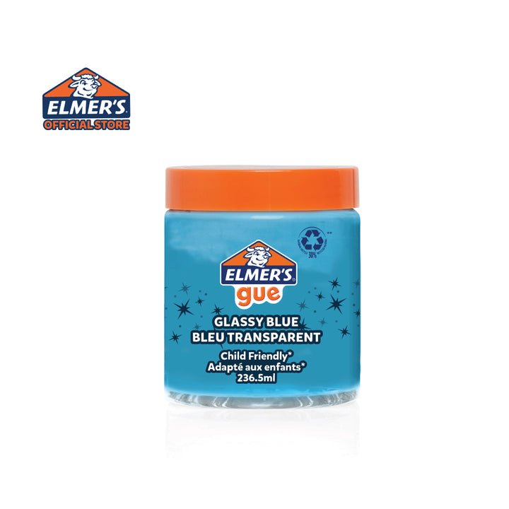 Elmer’s Gue (236ml) - Glassy Blue Bleu Transparent — front view