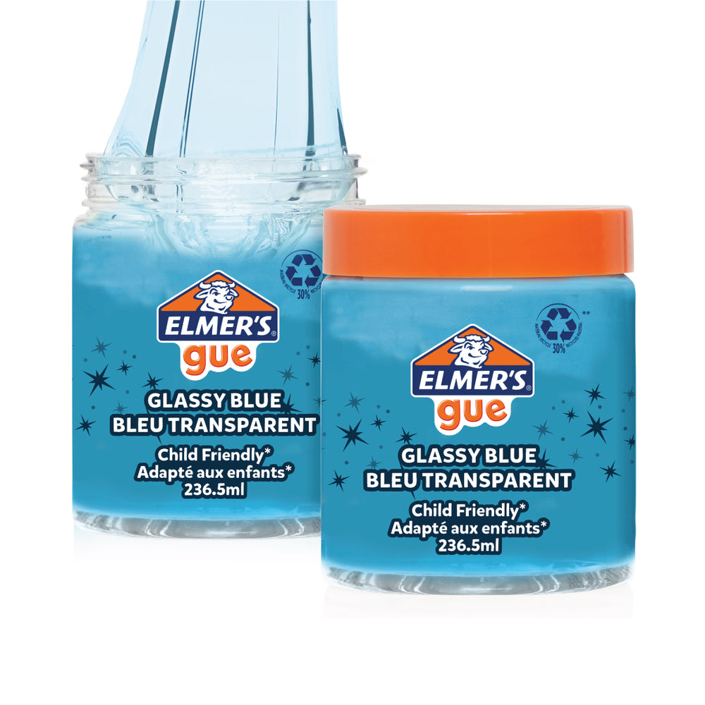 Elmer’s Gue (236ml) - Glassy Blue Bleu Transparent — side view