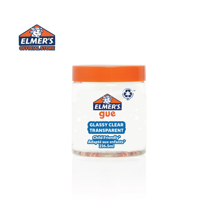 Elmer’s Gue (236ml) - Glassy Clear Transparent — front view