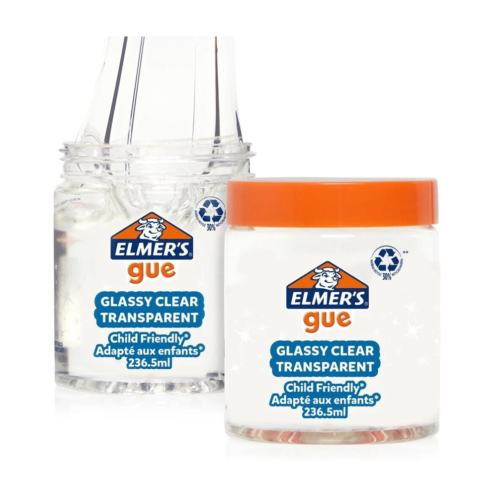 Elmer’s Gue (236ml) - Glassy Clear Transparent — side view