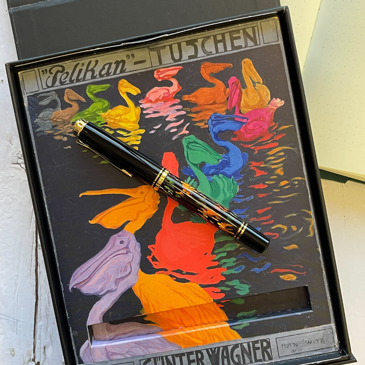 Pelikan Souveran Special Edition M600 Art Collection Fountain Pen - Glauco Cambon [Pre-Order] — writing at an angle