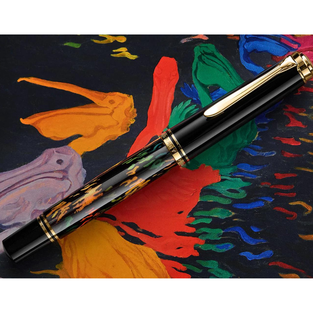 Pelikan Souveran Special Edition M600 Art Collection Fountain Pen - Glauco Cambon [Pre-Order] — flat lay