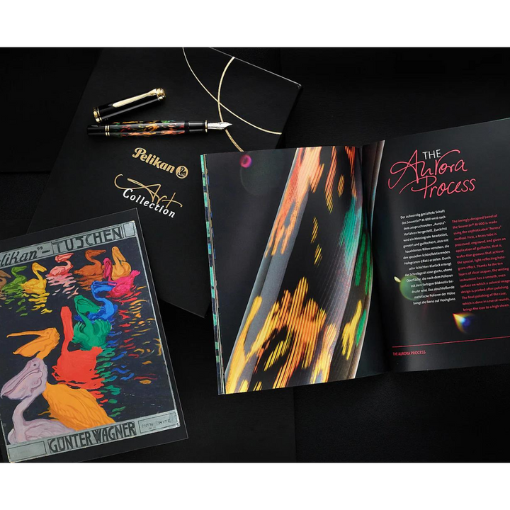 Pelikan Souveran Special Edition M600 Art Collection Fountain Pen - Glauco Cambon [Pre-Order] — flat lay