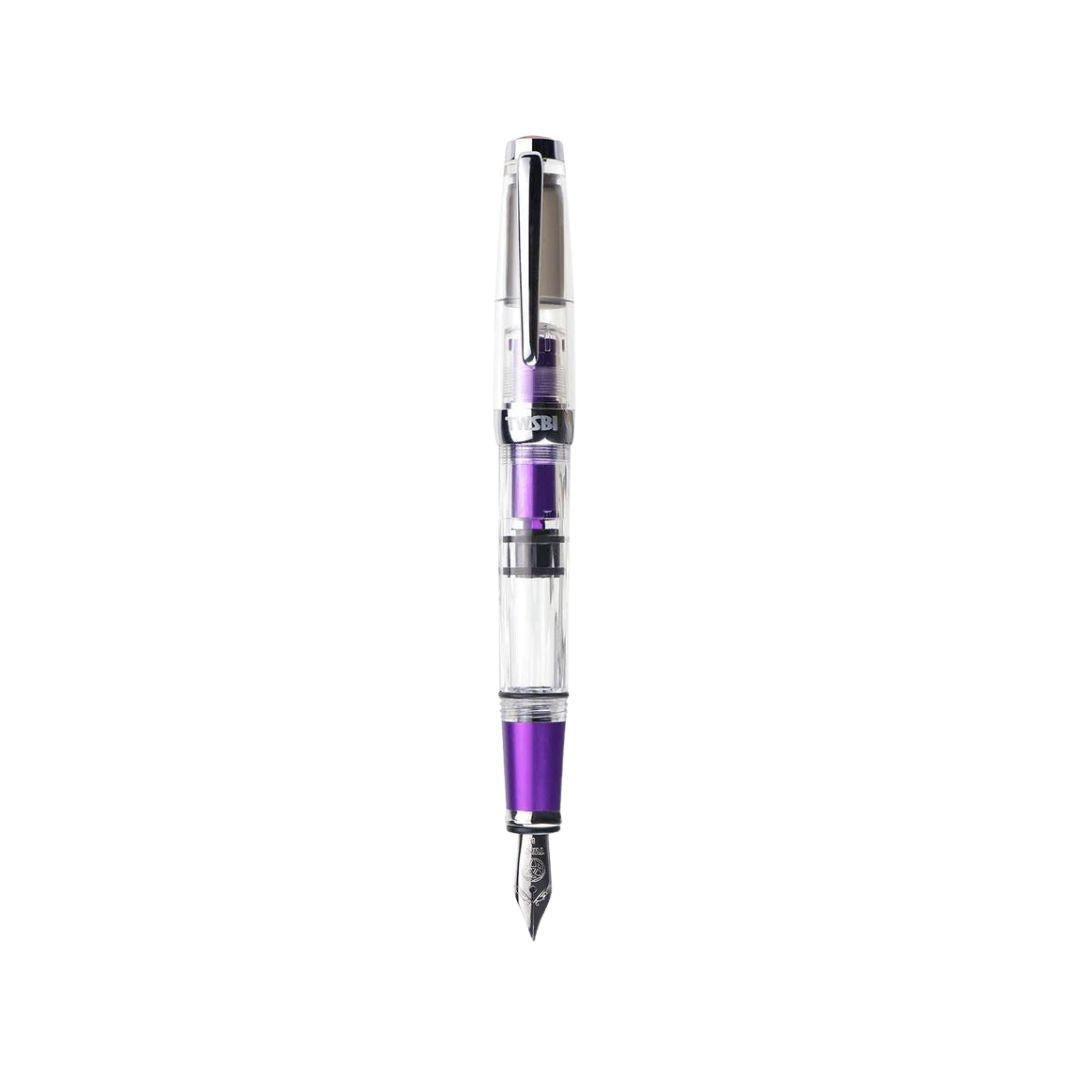 TWSBI Diamond Mini AL Fountain Pen - Grape — flat lay