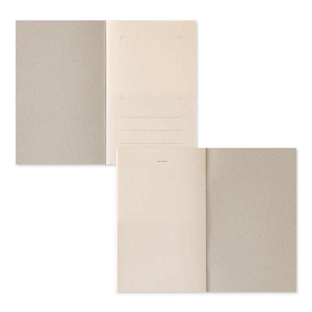 Midori Sticker Book with Pocket - Gray — side view