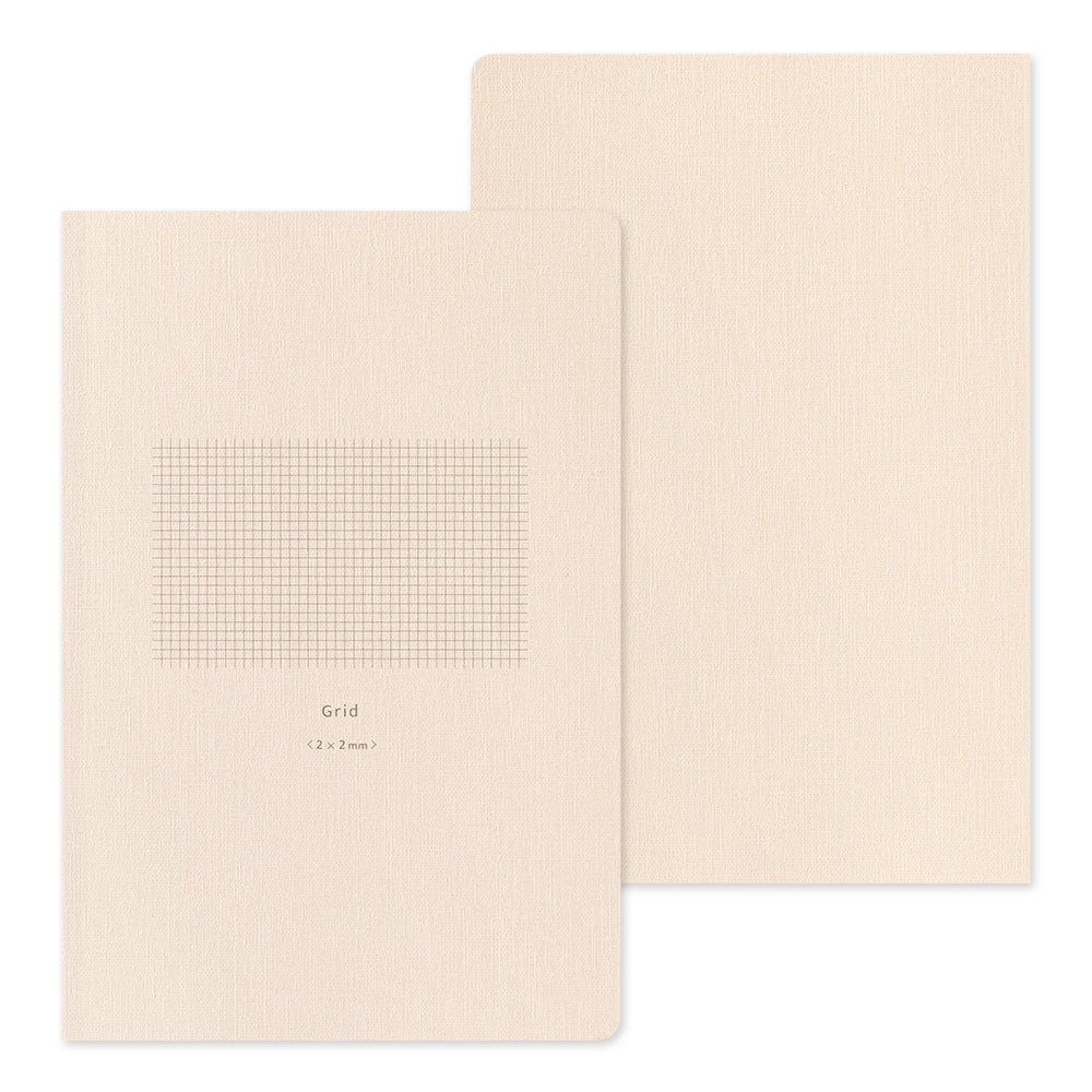 Midori Yuru Log Notebook [B6] - Grid 2x2mm — open spread