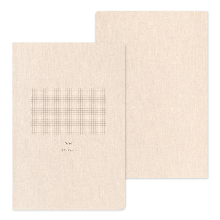 Midori Yuru Log Notebook [B6] - Grid 2x2mm — open spread