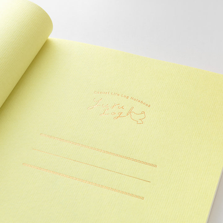 Midori Yuru Log Notebook [B6] - Grid 2x2mm — pocket detail