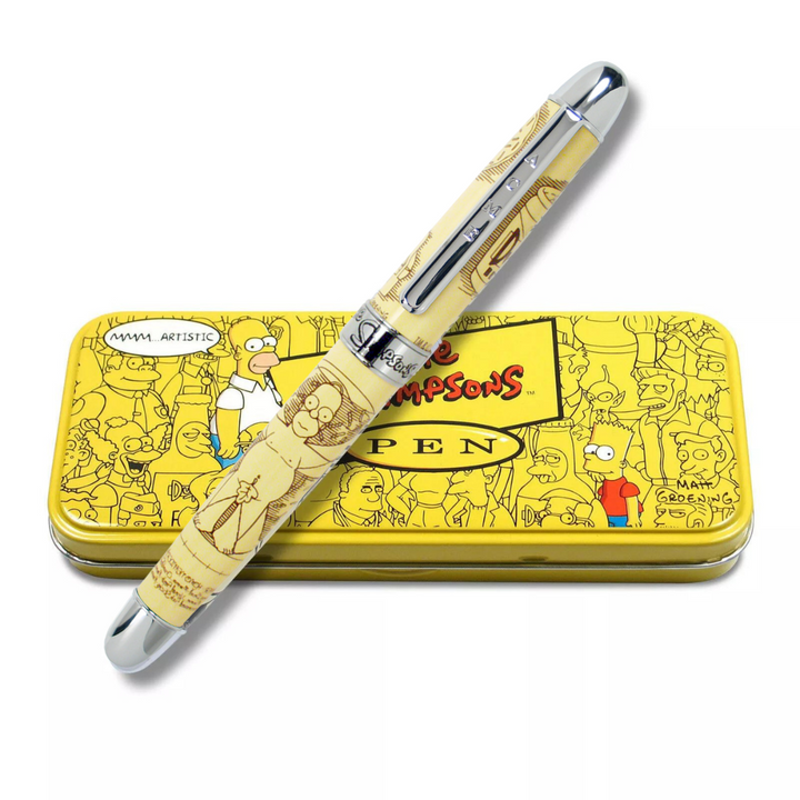 Acme Studio Homer Simpson Limited Edition Rollerball Pen — flat lay