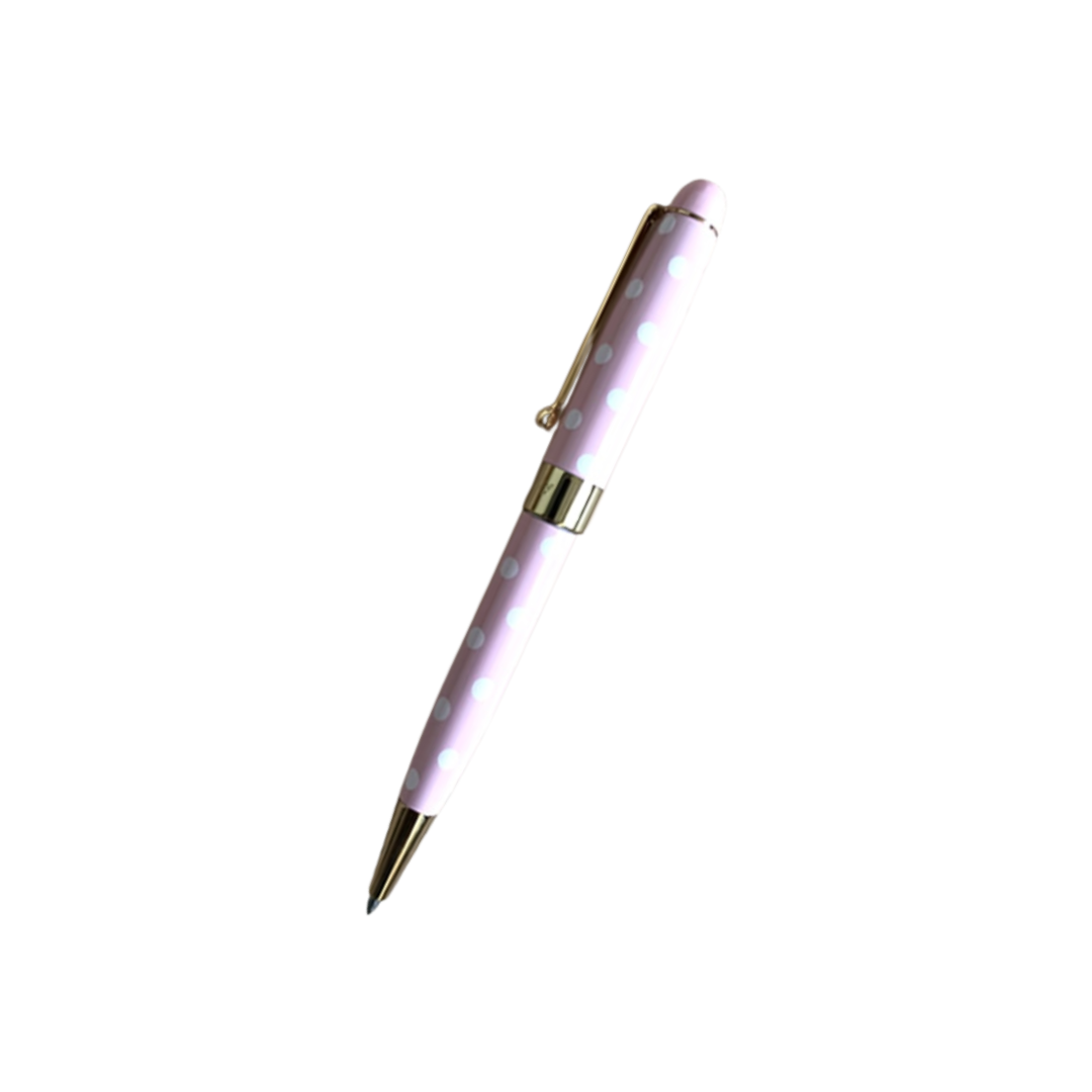 Helen Kelly Dotti Pen Pink — Helen Kelly ballpoint pen — reliable smooth-writing everyday pen, at Cityluxe Singapore