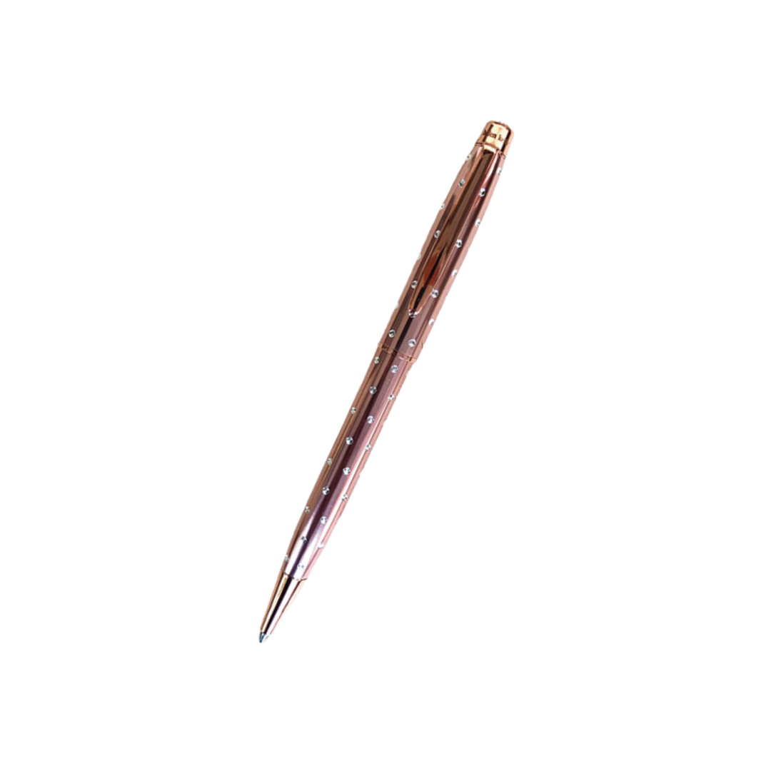 Helen Kelly Starlight Pen Rose Gold — Helen Kelly ballpoint pen — reliable smooth-writing everyday pen, at Cityluxe Singapore