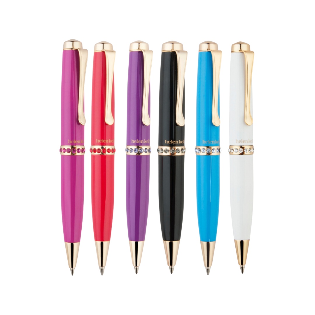 Helen Kelly Diamante Lacquer Ballpoint Pen — Helen Kelly ballpoint pen — reliable smooth-writing everyday pen, at Cityluxe Singapore