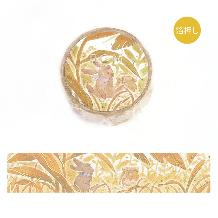 BGM Foil Stamping Masking Tape: Mysterious Journey - Hide and Seek — roll front