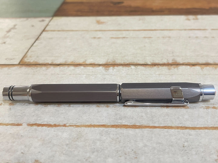 TWSBI Precision Fountain Pen Gunmetal - EF — with packaging