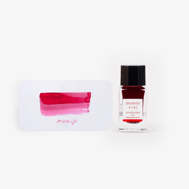Pilot Iroshizuku 15ml Ink Bottle - Momiji (Autumn Leaves) — cap detail
