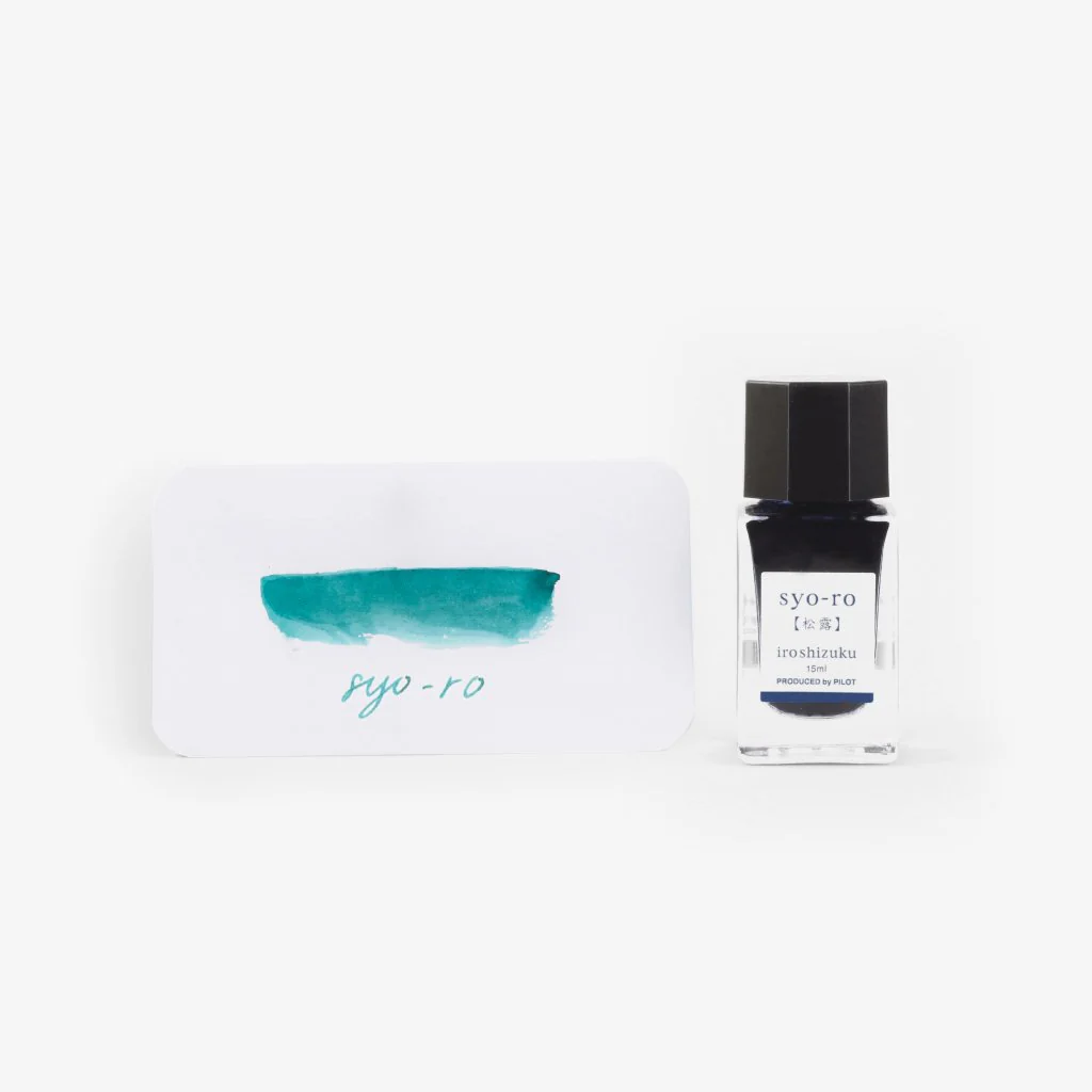 Pilot Iroshizuku 15ml Ink Bottle - Syo-ro (Pine Tree Dew) — cap detail