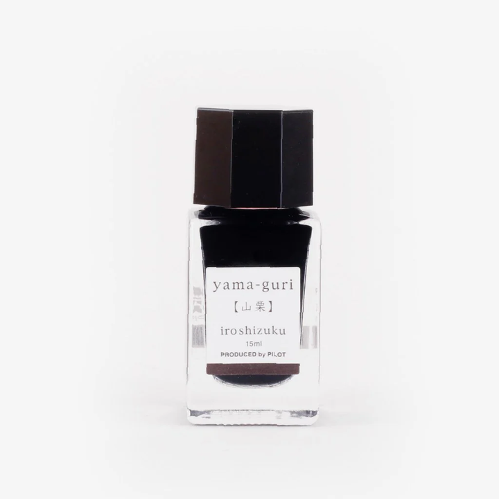 Pilot Iroshizuku 15ml Ink Bottle - Yama-guri (Wild Chestnut) — bottle front