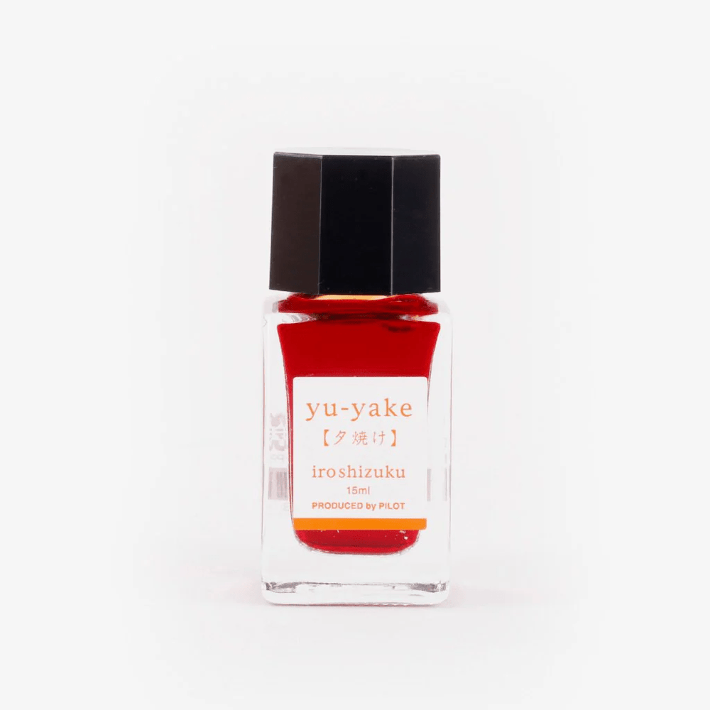 Pilot Iroshizuku 15ml Ink Bottle - Yu-yake (Sunset) — bottle at angle