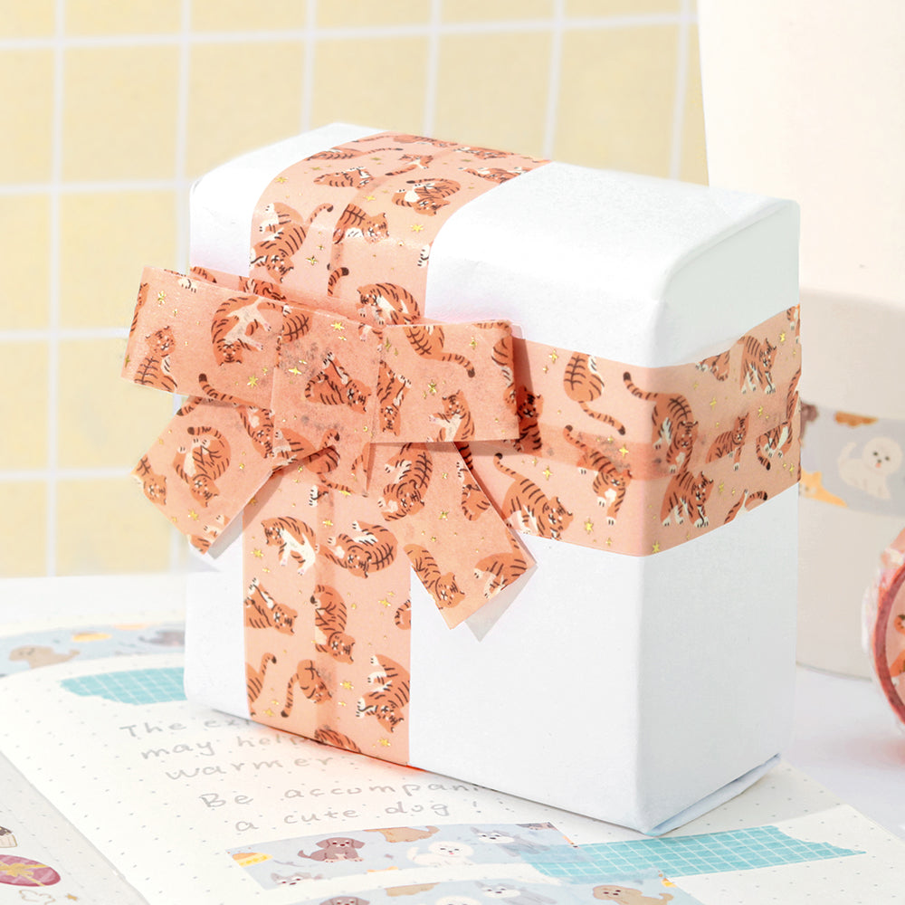 BGM Foil Stamping Masking Tape - I love Tiger — with packaging