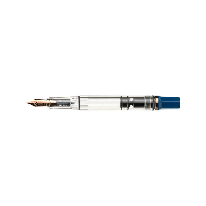 TWSBI ECO Fountain Pen - Indigo Blue with Bronze Trim — flat lay