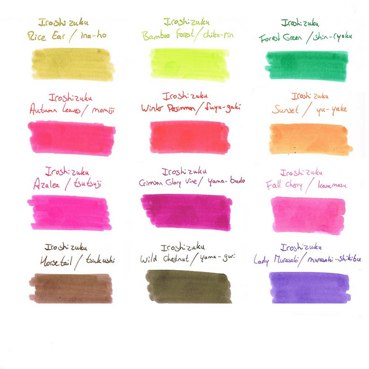 Pilot Iroshizuku 15ml Ink Bottle - Asa-gao (Dark Blue) — label detail