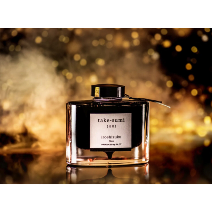 Pilot Iroshizuku 15ml Ink Bottle - Tsu-kiyo (Moonlit Night) — label detail
