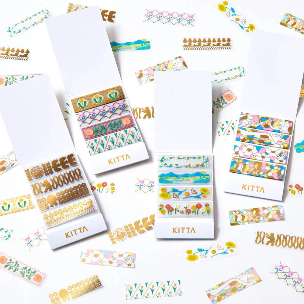 KITTA Masking Tape - Clear Uraraka (Gold Foil) — flat lay