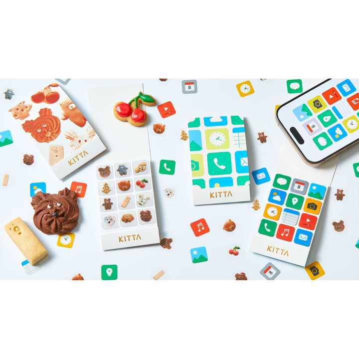 KITTA Clear Sticker - Snack — in use