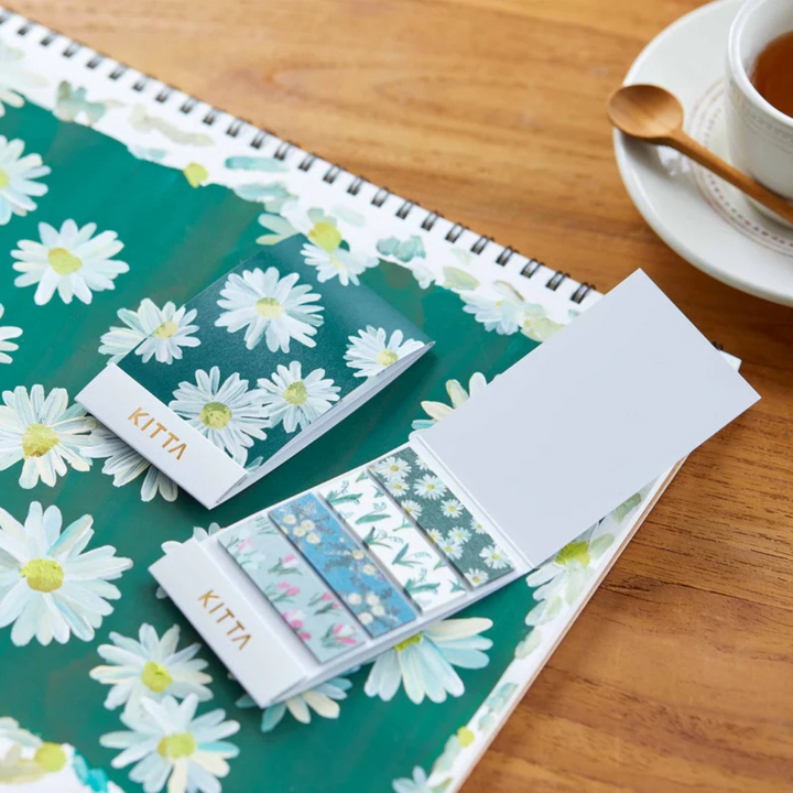 KITTA Washi Tape - Flower 9 — applied on surface