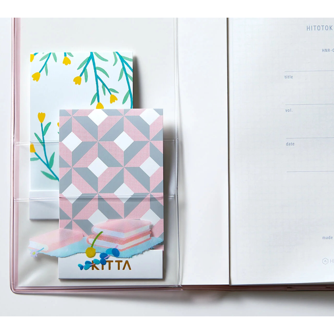 KITTA Washi Tape - Hikari (Silver Foil) — with packaging