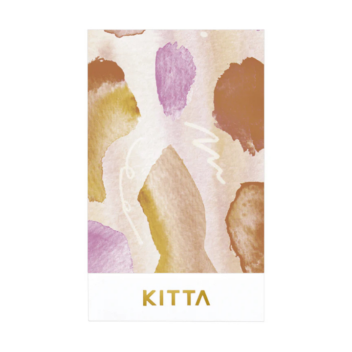 KITTA Washi Tape - Collage Suisai (Silver Foil) — pattern detail