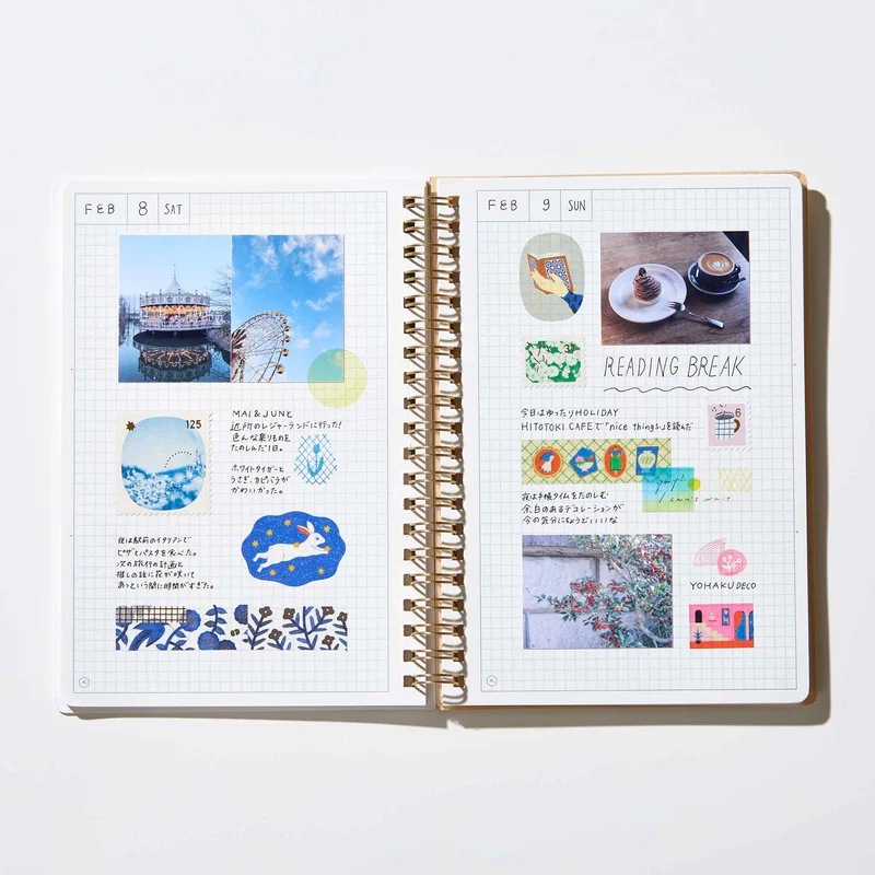 KITTA Washi Tape - Collage Waxy (Silver Foil) — roll side