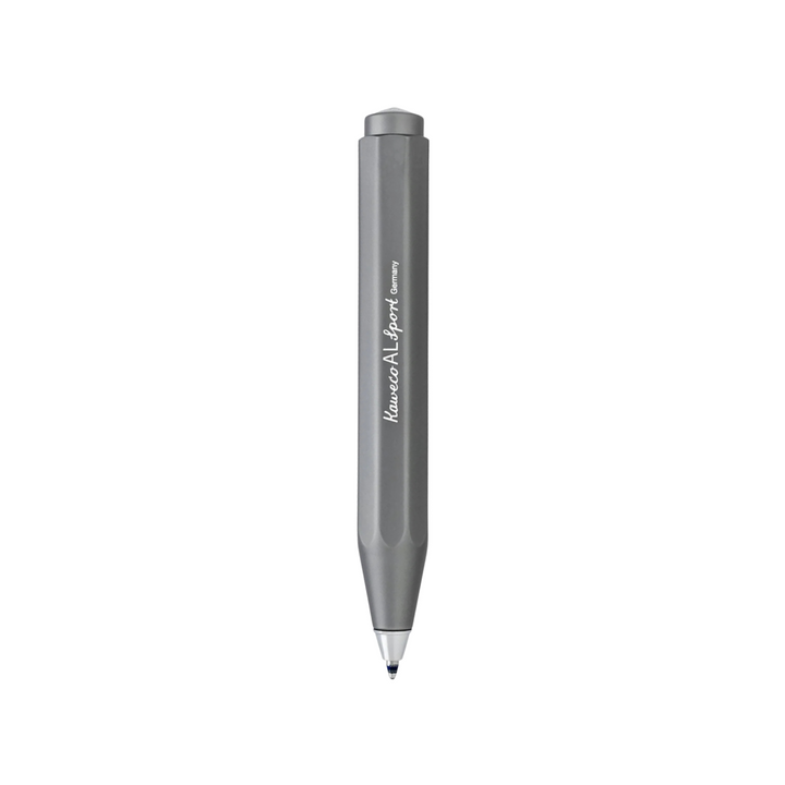 Kaweco AL Sport Ballpoint Pen - Anthracite — writing at an angle