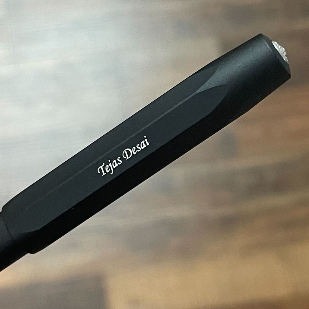 Kaweco AL Sport CONNECT EMR - Black — flat lay
