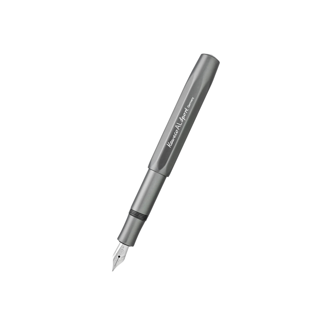 Kaweco AL Sport Fountain Pen in Anthracite — Kaweco fountain pen — precision nib writing instrument, at Cityluxe Singapore stationery store