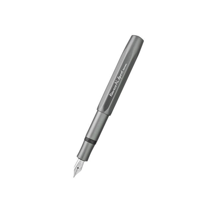 Kaweco AL Sport Fountain Pen in Anthracite — Kaweco fountain pen — precision nib writing instrument, at Cityluxe Singapore stationery store