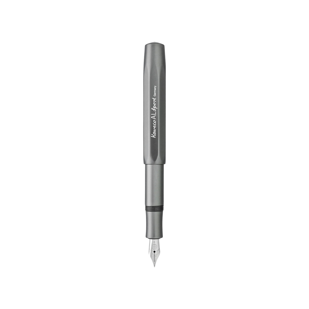Kaweco AL Sport Fountain Pen in Anthracite — Kaweco fountain pen — precision nib writing instrument, at Cityluxe Singapore stationery store