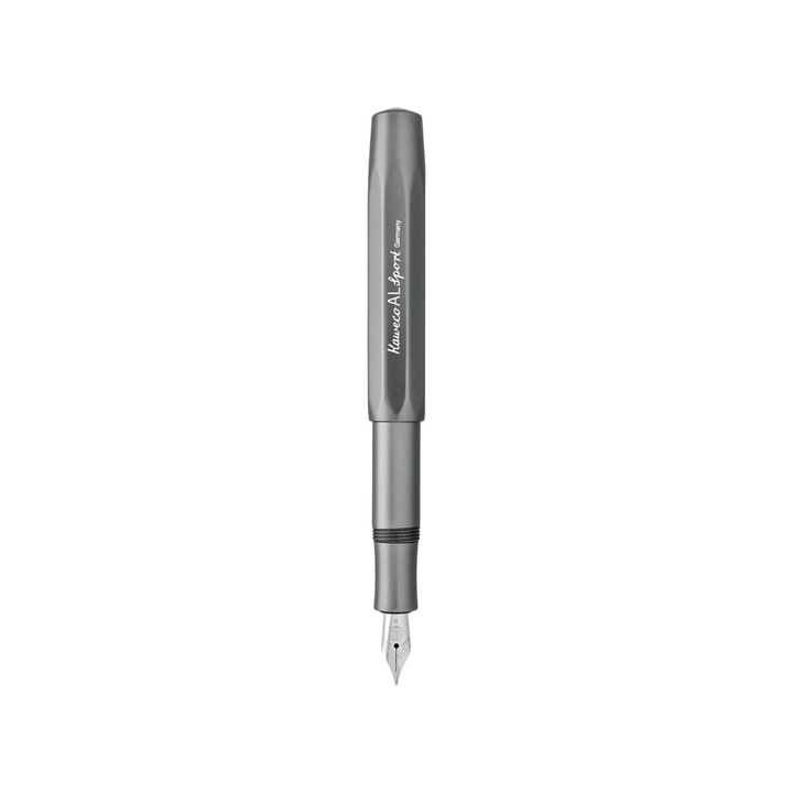 Kaweco AL Sport Fountain Pen in Anthracite — Kaweco fountain pen — precision nib writing instrument, at Cityluxe Singapore stationery store