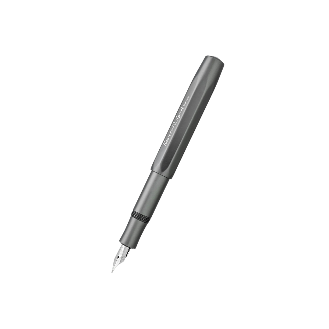 Kaweco AL Sport Fountain Pen in Anthracite — Kaweco fountain pen — precision nib writing instrument, at Cityluxe Singapore stationery store