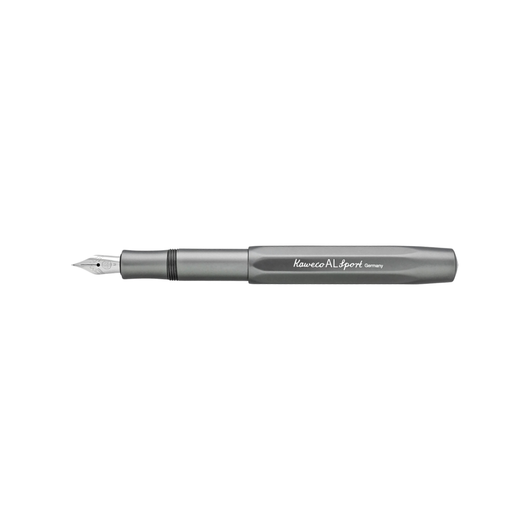 Kaweco AL Sport Fountain Pen in Anthracite — Kaweco fountain pen — precision nib writing instrument, at Cityluxe Singapore stationery store