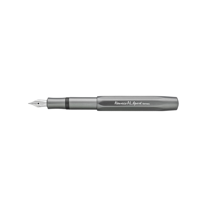 Kaweco AL Sport Fountain Pen in Anthracite — Kaweco fountain pen — precision nib writing instrument, at Cityluxe Singapore stationery store