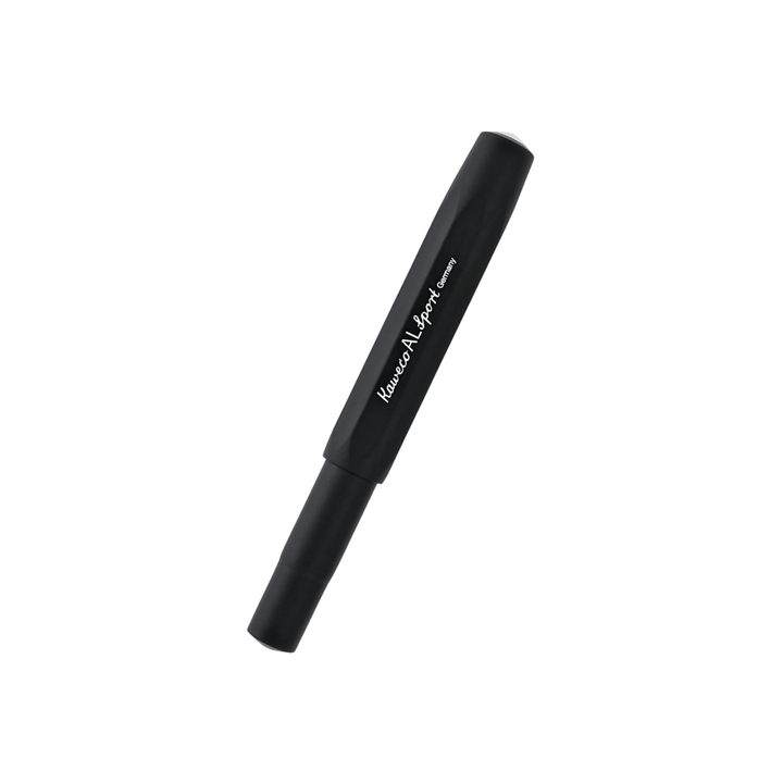 Kaweco AL Sport Fountain Pen - Black — writing at an angle
