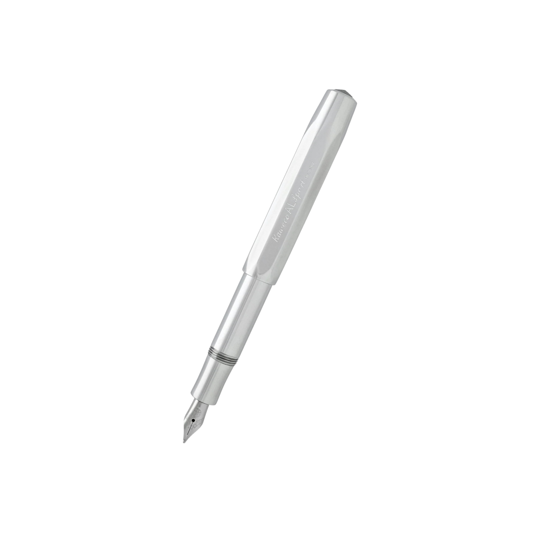 Kaweco AL Sport Fountain Pen - Raw Aluminium — capped