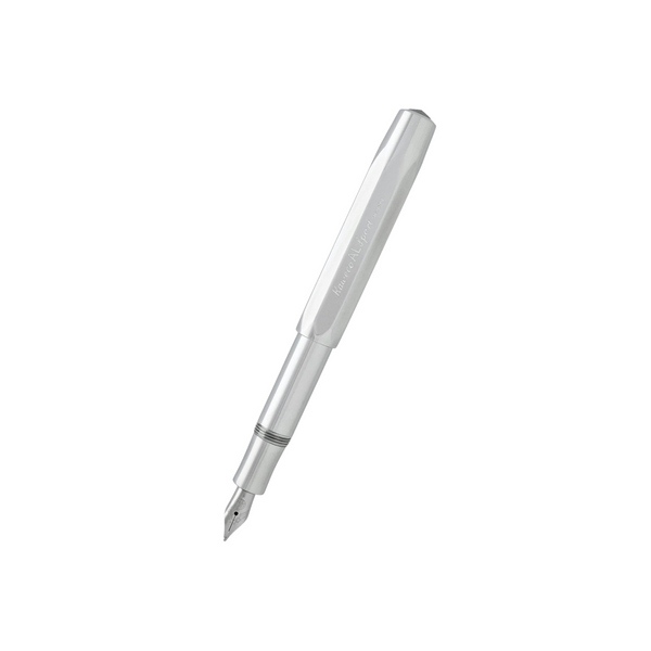 Kaweco AL Sport Fountain Pen - Raw Aluminium — capped